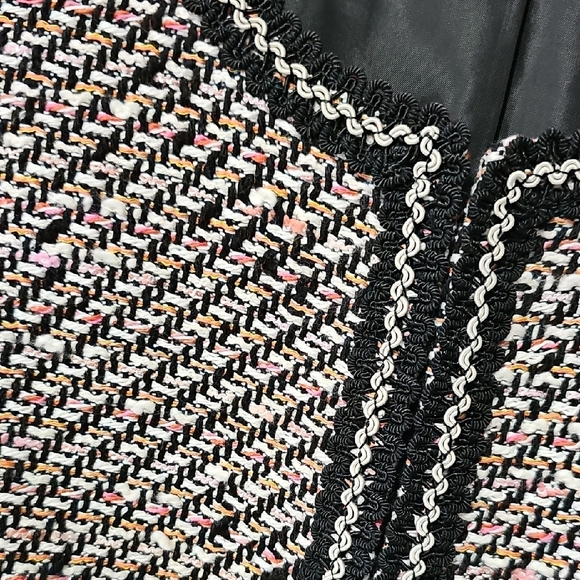 Talbots Black and White Tweed 3/4 Sleeve Blazer Sz. 12 - Picture 3 of 8